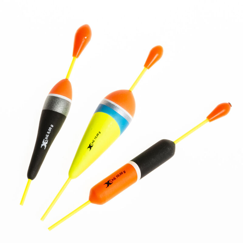 Pack de 3 flotteurs carnassier x-line (8g 10g 15g) - Carnassier au pos&eacute; | Pacific P&ecirc;che