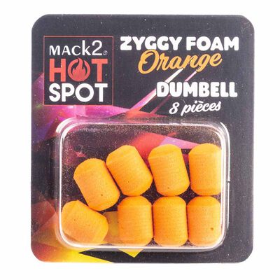 Mousse zig rig mack2 ziggy foam dumbell (x8) - Imitations | Pacific P&ecirc;che