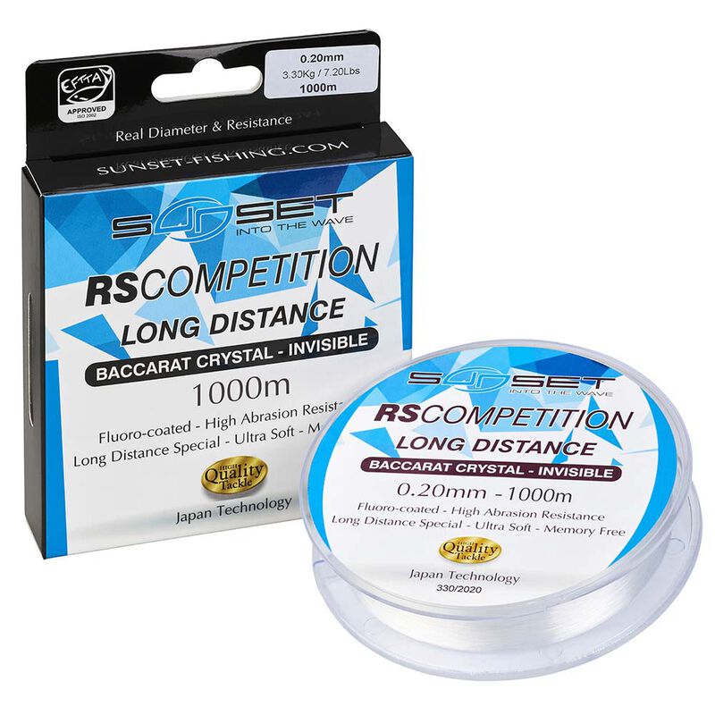 Monofilament Sunset Rs Competition Long Distance Baccarat Crystal 1000m - Nylons | Pacific P&ecirc;che
