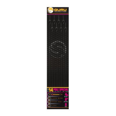 Hame&ccedil;ons mont&eacute;s coup Guru Pole Special Rigs 20cm (x8) - Hame&ccedil;ons &agrave; Palettes | Pacific P&ecirc;che