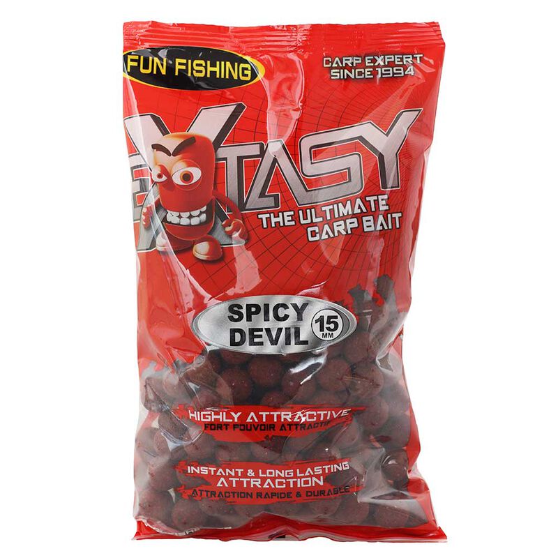Bouillettes funfishing extasy spicy devil 800g - Denses | Pacific P&ecirc;che