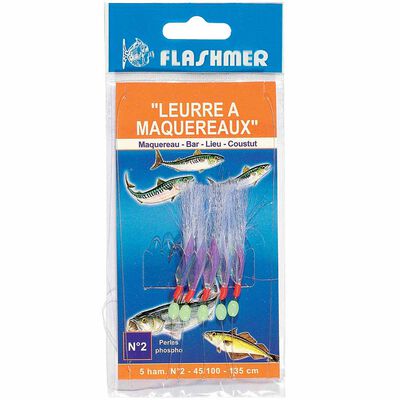 Bas de ligne mer flashmer leurre a maquereaux - Bas de Lignes / Lignes Mont&eacute;es | Pacific P&ecirc;che