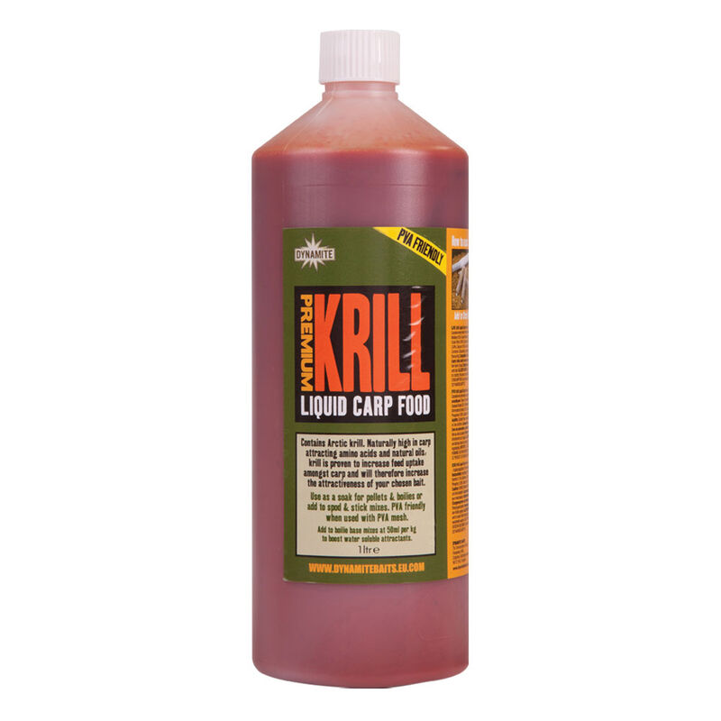 Booster carpe dynamite baits liquid carp food krill 1l - Boosters / dips | Pacific P&ecirc;che