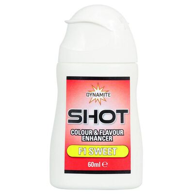 Booster Dynamite Baits Shot F1 Sweet Yellow 60ml - Additifs | Pacific P&ecirc;che