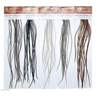 Fly tying plumes whiting microbarb silver g2 - Plumes | Pacific P&ecirc;che