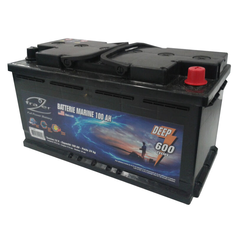 Batterie Marine Frazer 100Ah 600 Cycles - Batteries | Pacific P&ecirc;che