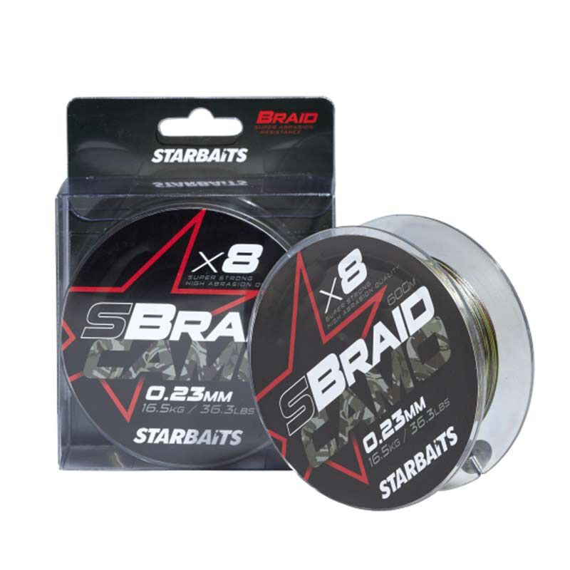 Tresse Starbaits S Braid Camo 600 m - Tresse | Pacific P&ecirc;che