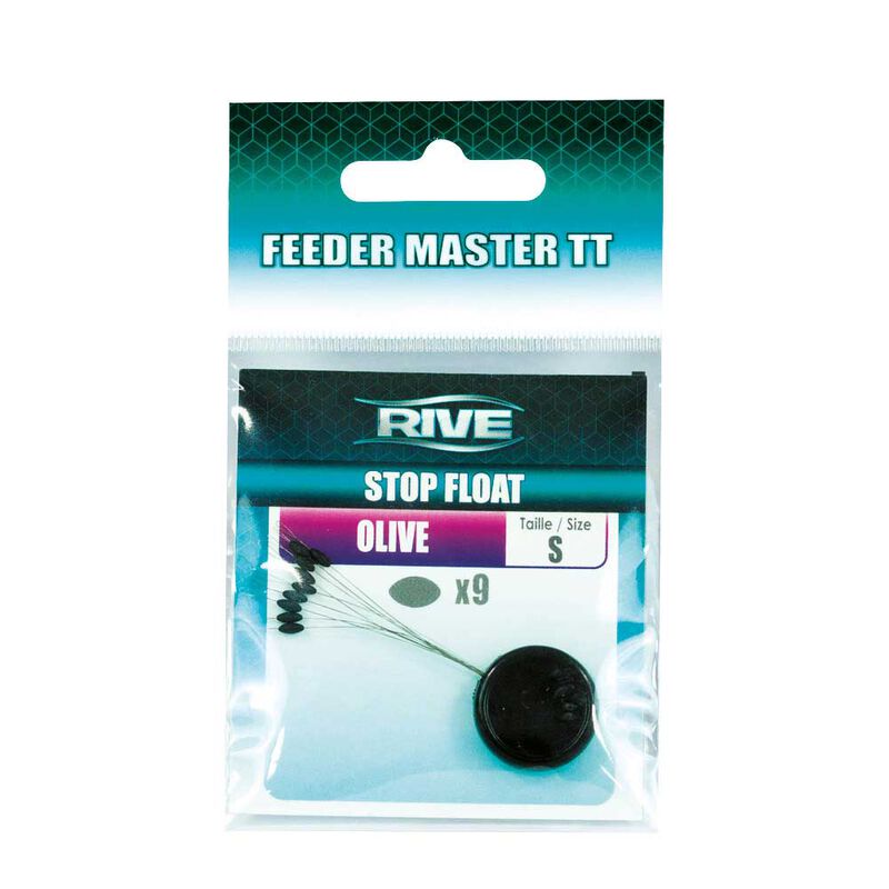 Stop Float Olive Rive - S (x9) - Acc. de montage feeder | Pacific P&ecirc;che
