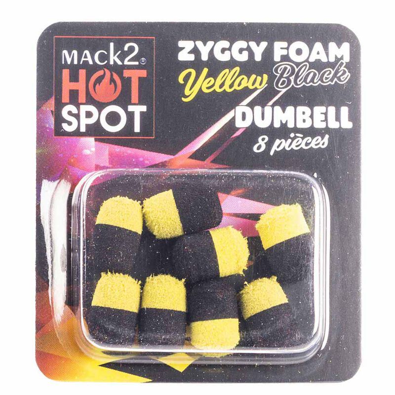 Mousse zig rig mack2 ziggy foam dumbell two tone (x8) - Imitations | Pacific P&ecirc;che