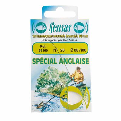 Hame&ccedil;ons mont&eacute;s coup sensas special anglaise 60cm (x10) - Hame&ccedil;ons &agrave; Oeillets | Pacific P&ecirc;che