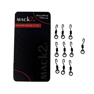 Emerillons Mack2 Spinner Swivel x10 - Emerillons carpe | Pacific P&ecirc;che