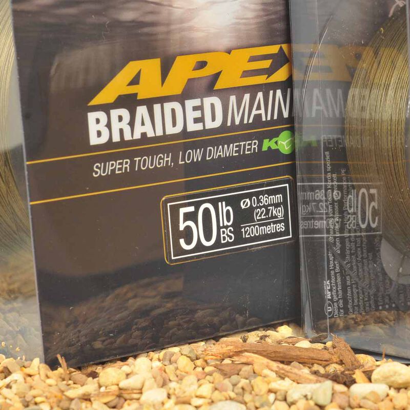 Tresse carpe korda apex braided mainline 1200m - Tresse | Pacific P&ecirc;che