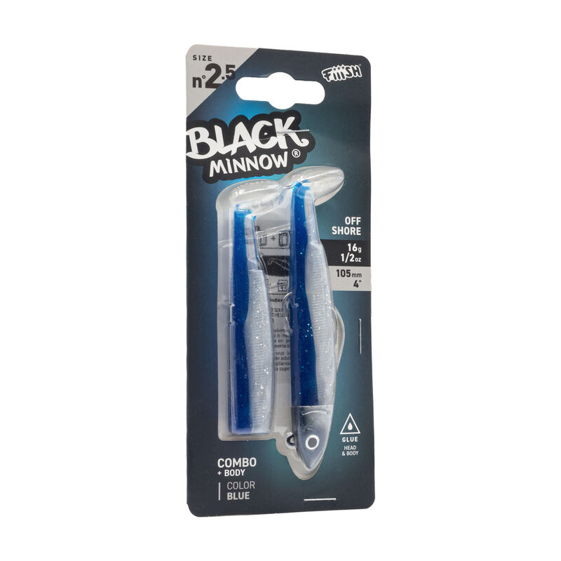 Leurre Souple FIIISH Combo Offshore Black Minnow 105mm 16g - Leurres souples | Pacific P&ecirc;che