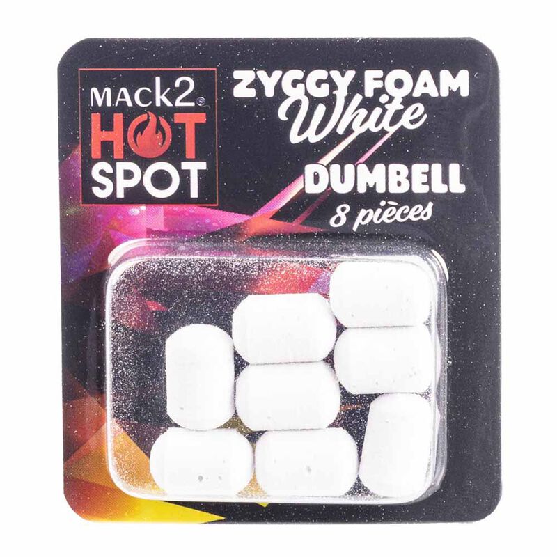 Mousse zig rig mack2 ziggy foam dumbell (x8) - Imitations | Pacific P&ecirc;che