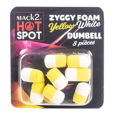 Mousse zig rig mack2 ziggy foam dumbell two tone (x8) - Imitations | Pacific P&ecirc;che