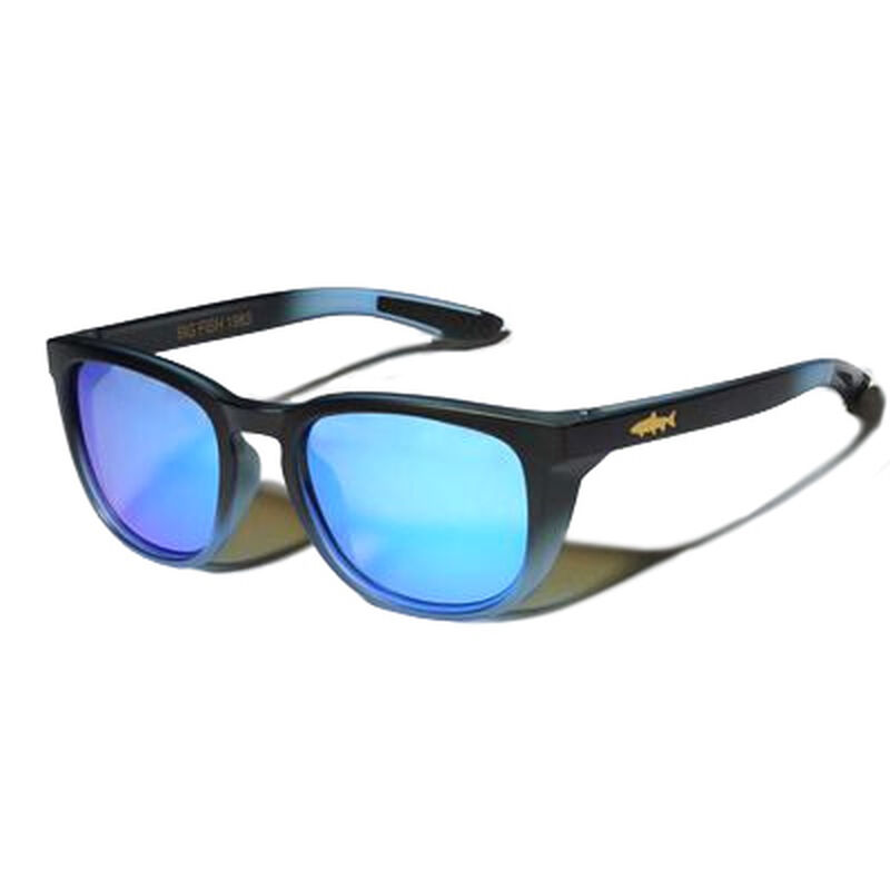 Lunettes Big Fish 1983 Gold Fish Trout Blue Iridium - Polarisantes | Pacific P&ecirc;che