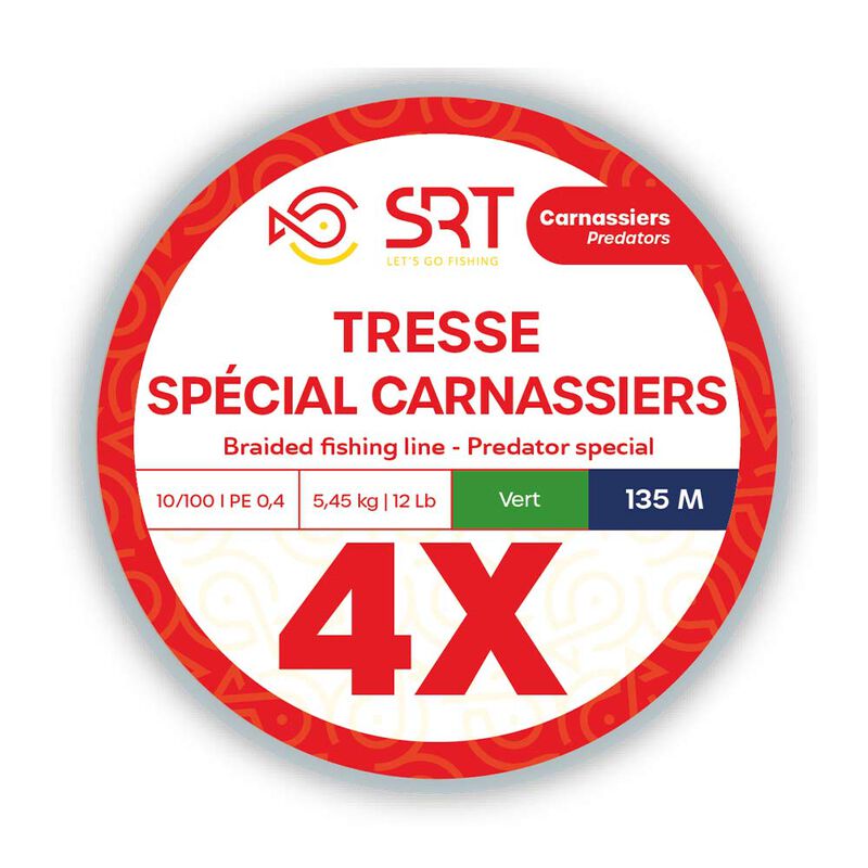 Tresse Sert x4 Moss Green 270m - Tresses | Pacific P&ecirc;che