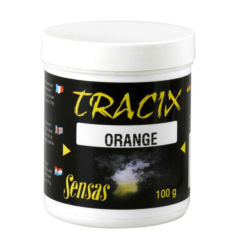 Additif pour amorces sensas tracix orange 100g - SENSAS | Pacific P&ecirc;che