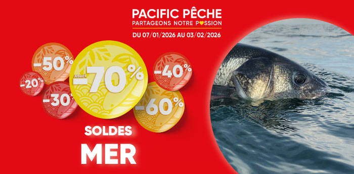 Soldes p&ecirc;che au mer jusqu'&agrave; -70%