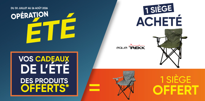 1 Si&eacute;ge achet&eacute;e = 1 Si&egrave;ge offerte