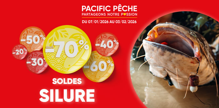 Soldes p&ecirc;che au silure jusqu'&agrave; -60%