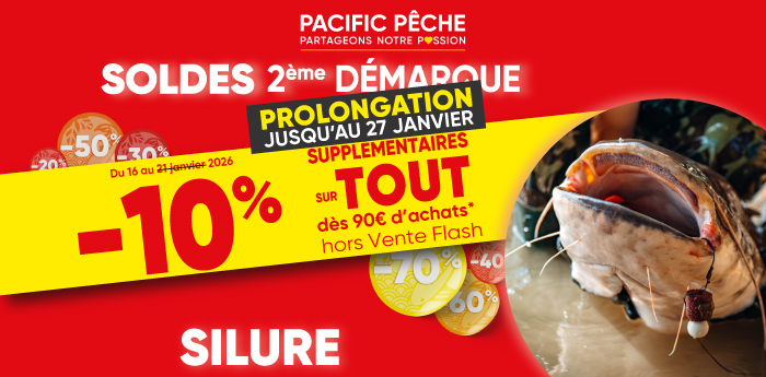 Soldes p&ecirc;che au silure jusqu'&agrave; -60%