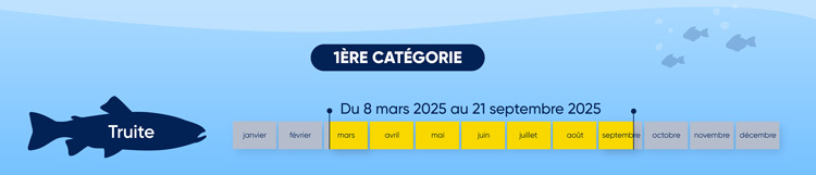 Calendrier ouverture peche 1ere categorie