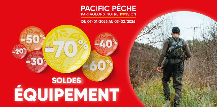 Soldes &eacute;quipement du p&ecirc;cheur jusqu'&agrave; -60%
