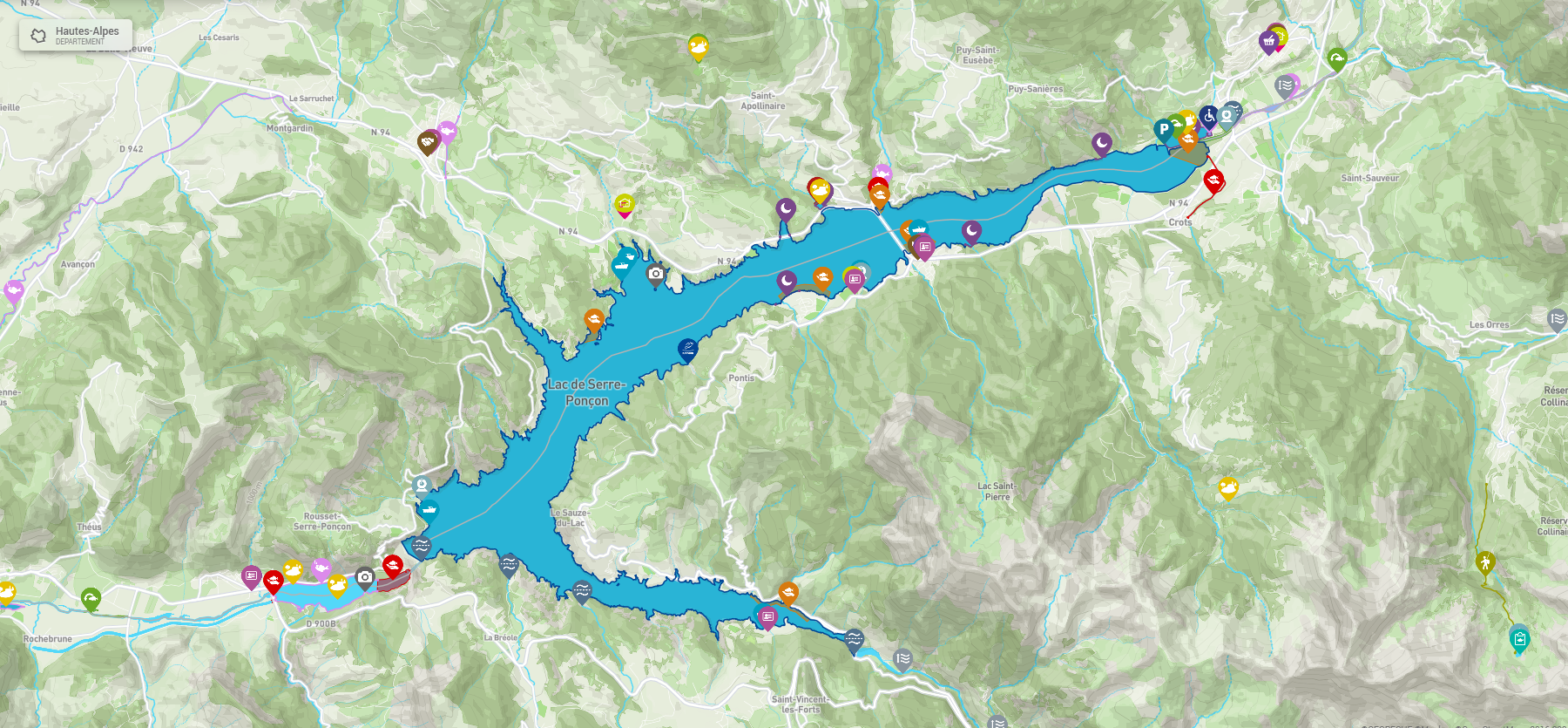 Vue plan satellite Geopeche 