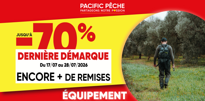 Soldes &eacute;quipement du p&ecirc;cheur jusqu'&agrave; -60%