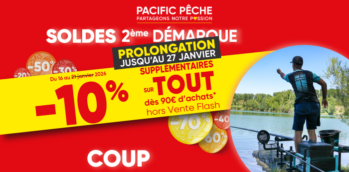 Soldes p&ecirc;che au coup jusqu'&agrave; -70%