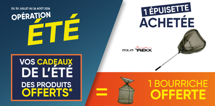 1 &eacute;puisette achet&eacute;e = 1 bourriche offerte