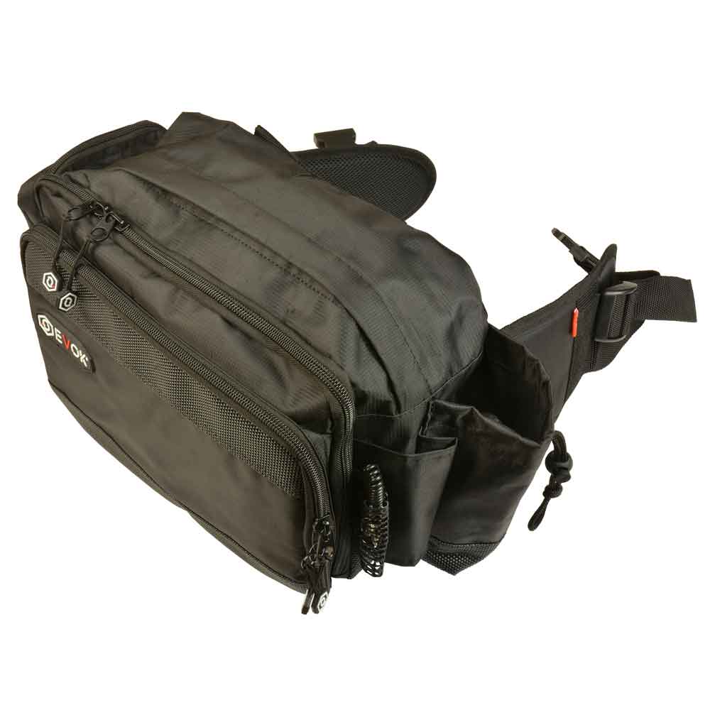 Sac Banane Tactique Militaire Pour La Randonnée, L'escalade, La Chasse, La Pêche, 1 Lot Noir., 15 - 33 Cm (L) X 5,1 Cm (l) X 17 Cm (H