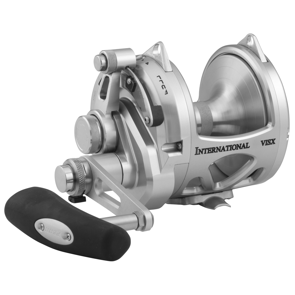 Penn International 50S Moulinet de pêche à levier complet en caoutchouc scellé pour voitures RC