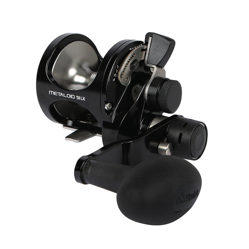 Moulinet Traîne Mer CAMEKOON 2 Vitesses - 4.5:1/2.1:1 - 55 Lb Drag, Or