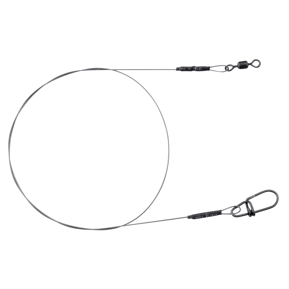 OMJMYY Lot De 100 Bas De Ligne En Acier Inoxydable – 5 Tailles (10 à 30 Cm) Avec émerillons Et Mousquetons, Pour Brochet Et Carnassiers, Eau Douce Et Salée