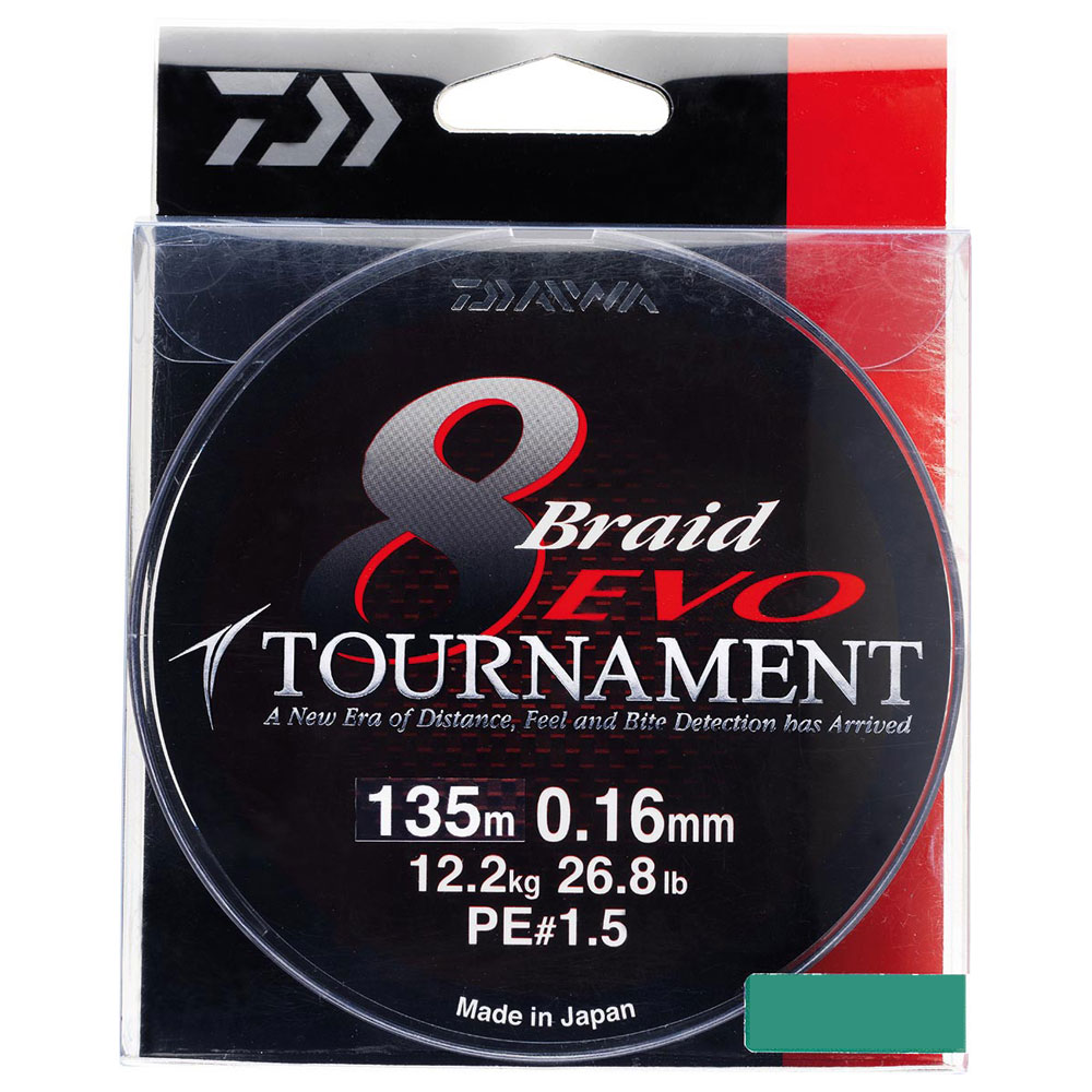Tresse Daiwa Tournament X8 Braid EVO+ - 300m - 8 Brins - Pêche En Mer - Spinning